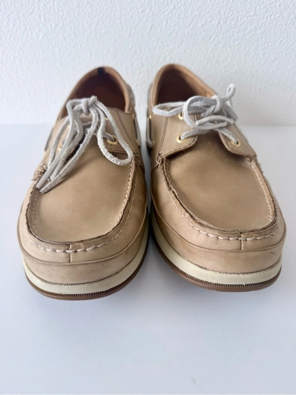 Sperry Top-Sider Gold Cup Authentic Original Boat Shoes Men's 11.5 M-Tan Leather